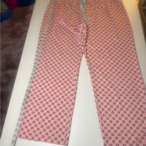 Lands End Pajamas Pink Patterned Pants size XXL